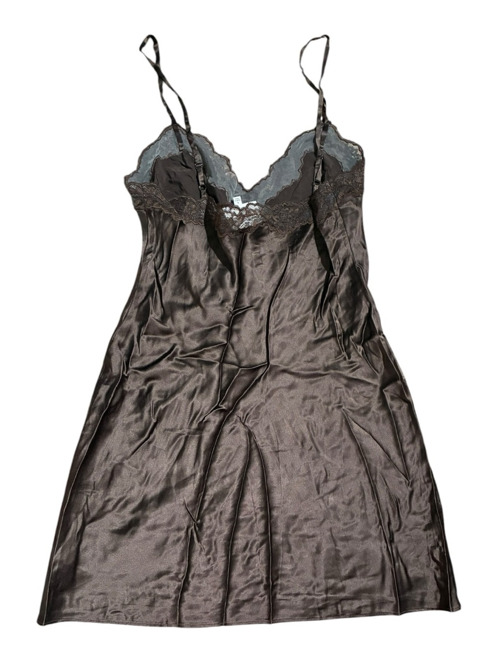 Reformation Marina Dress Brown 100% Silk - Picture 6 of 8
